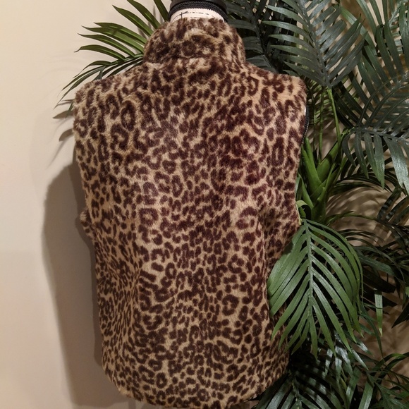 Guess fur animal print reversible vest - Picture 3 of 5